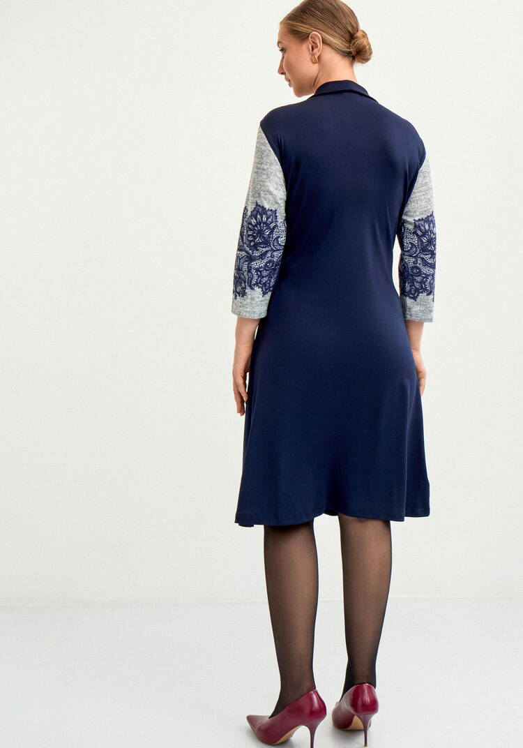 Плaтье с имитацией двойки шир.  750, рис. 10