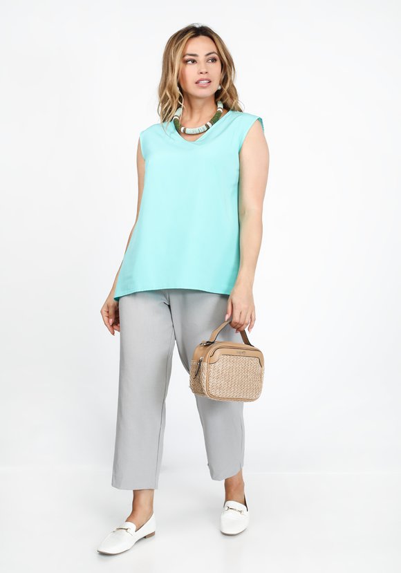 Брюки на поясе длиной 7/8 шир.  580, рис. 9