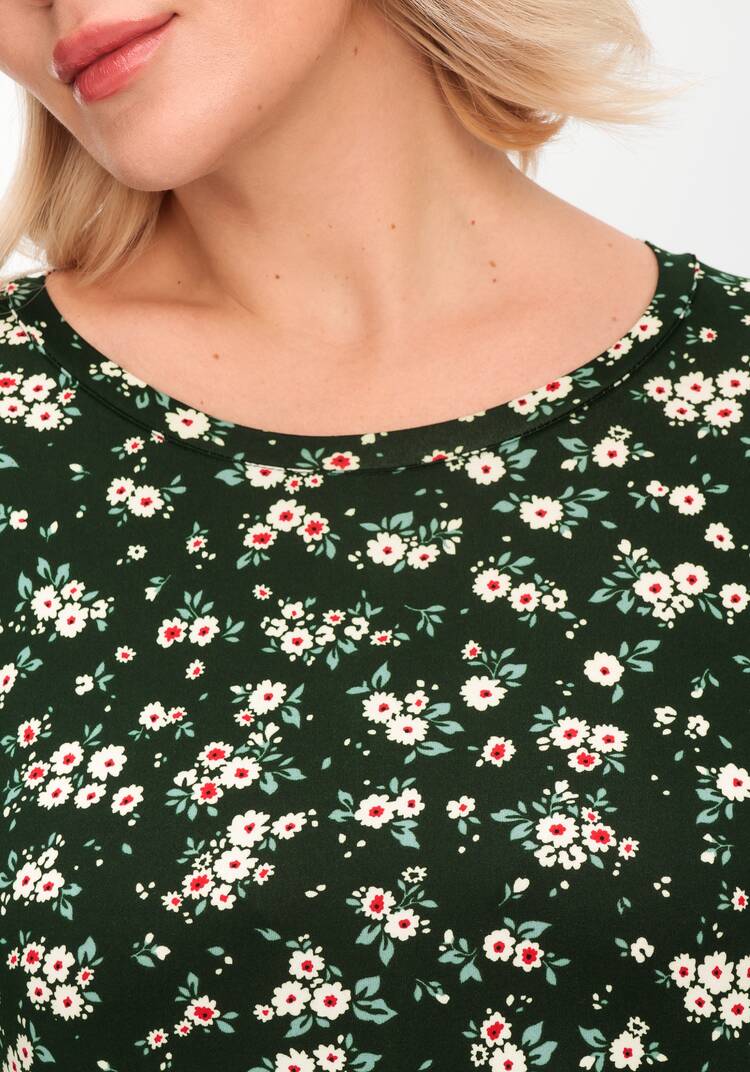 Платье с цветочным рисунком и рукавами 3/4 шир.  750, рис. 30