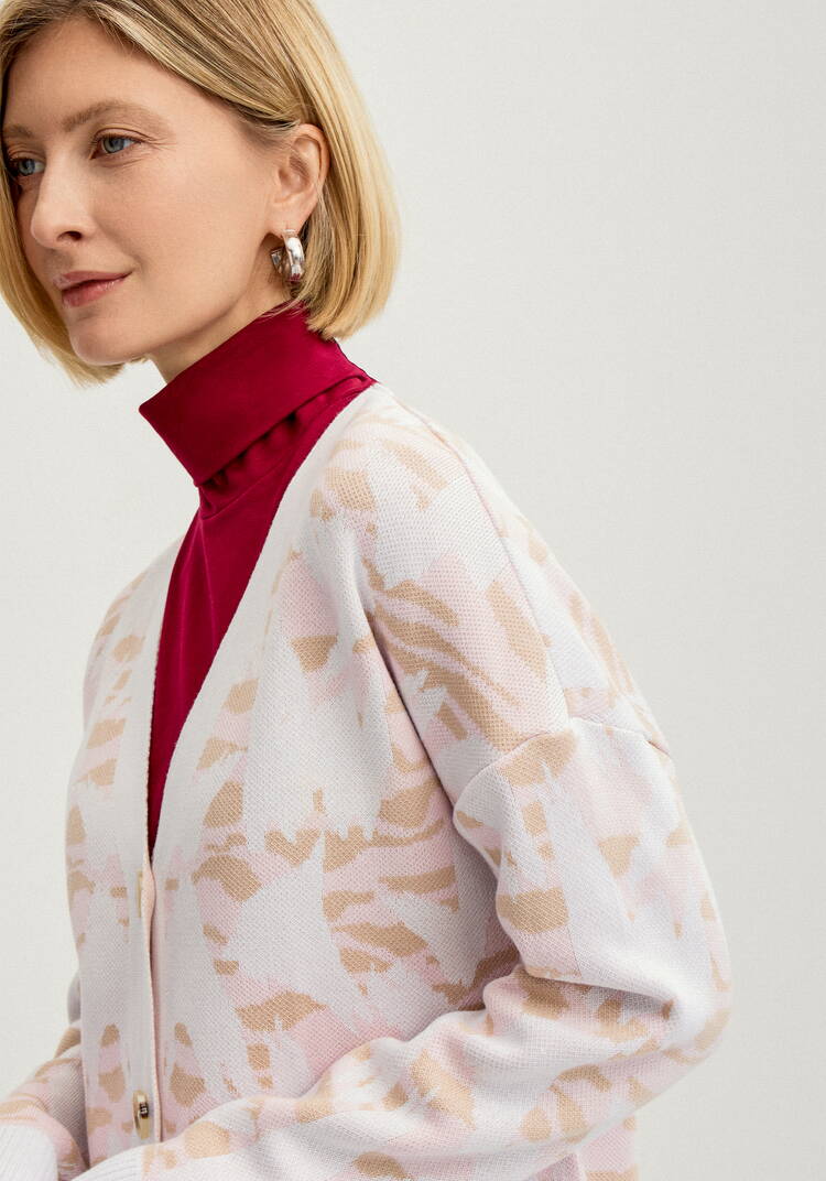 Кардиган с застежкой на пуговицы шир.  750, рис. 6