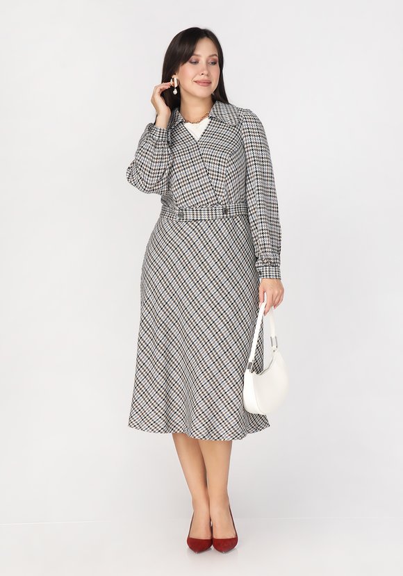 Платье с воротником свободного кроя шир.  580, рис. 1