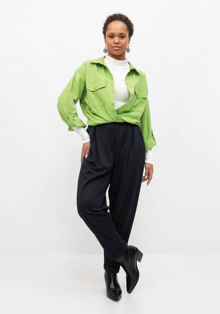 Брюки-бананы с комфортным поясом шир.  750, рис. 8