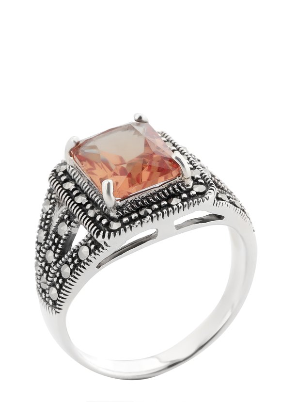 Серебряное кольцо  Глория шир.  580, рис. 1