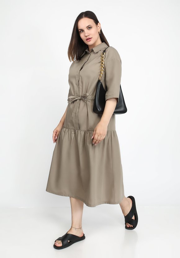 Платье с воланом и кулиской шир.  580, рис. 6