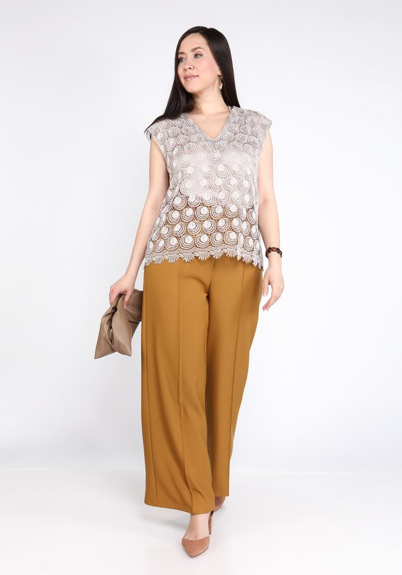 Брюки широкие на резинке со стрелками шир.  580, рис. 11