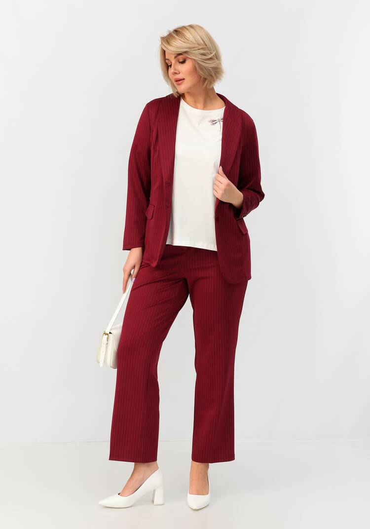 Блуза с принтом стрекоза шир.  750, рис. 6