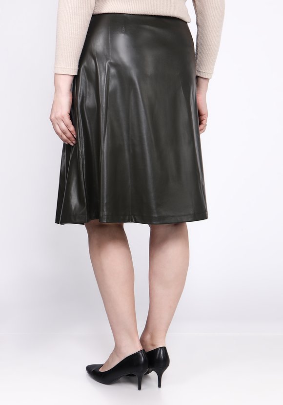 Юбка-трапеция из экокожи шир.  580, рис. 14