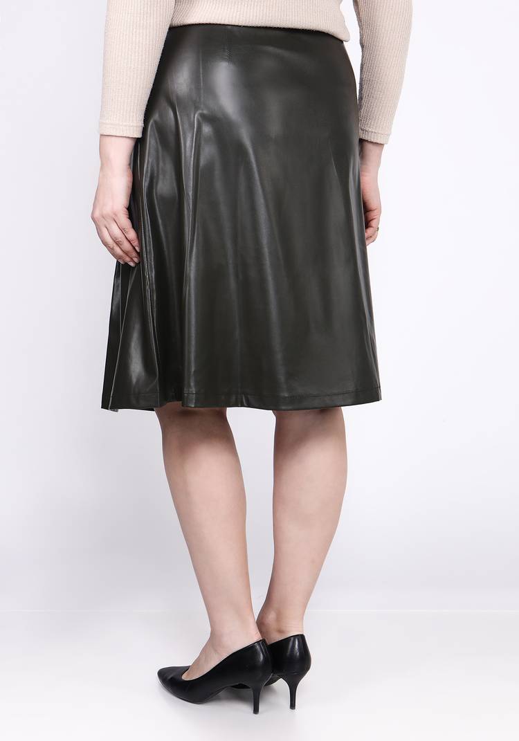 Юбка-трапеция из экокожи шир.  750, рис. 14