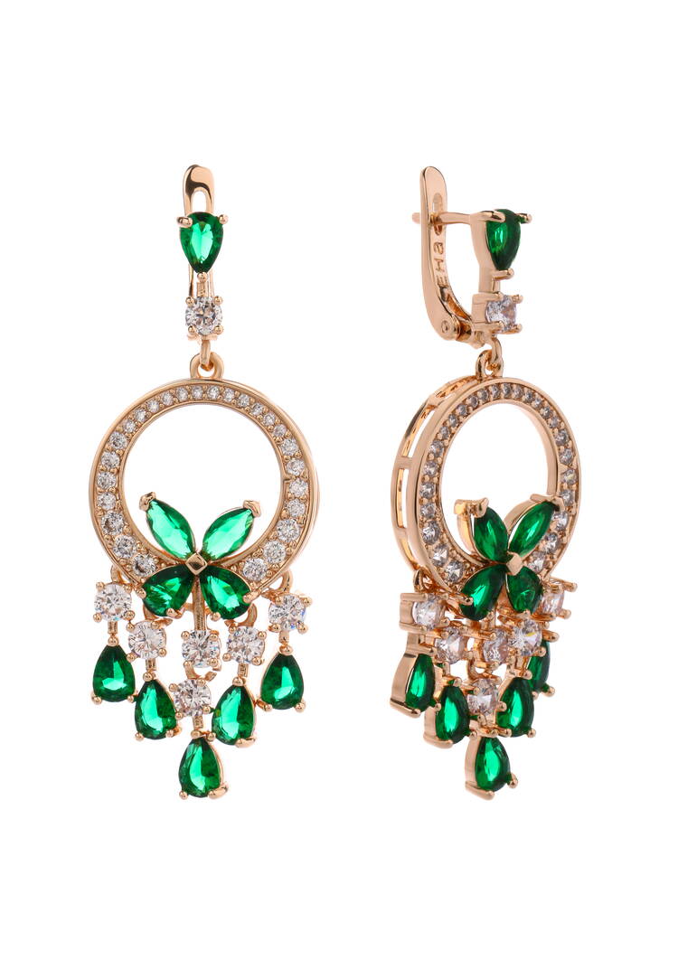 Серьги Принцесса Монако шир.  750, рис. 1