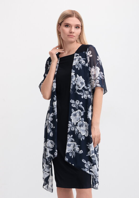 Платье с шифоновой накидкой с узором шир.  580, рис. 2