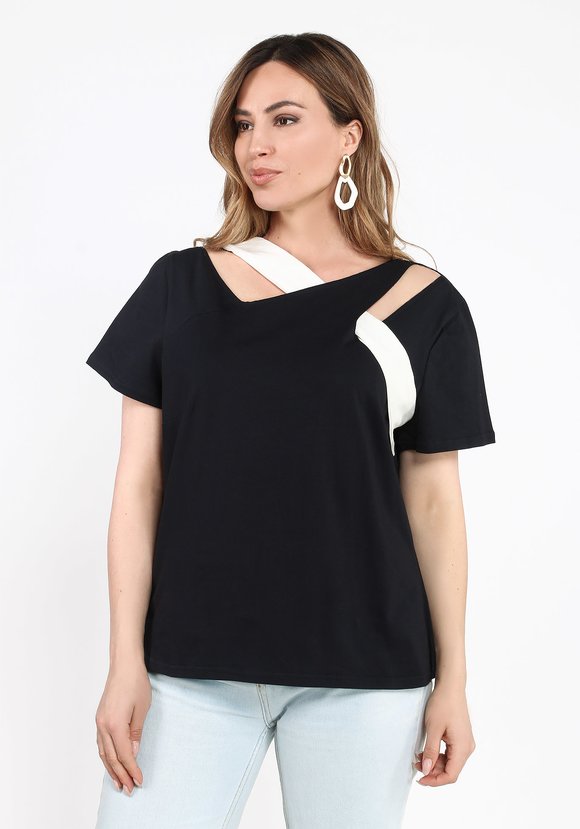 Футболка с контрастной полосой шир.  580, рис. 5