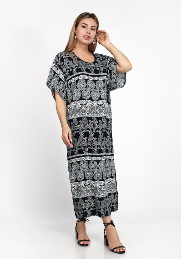 Платье Стильный узор шир.  580, рис. 14