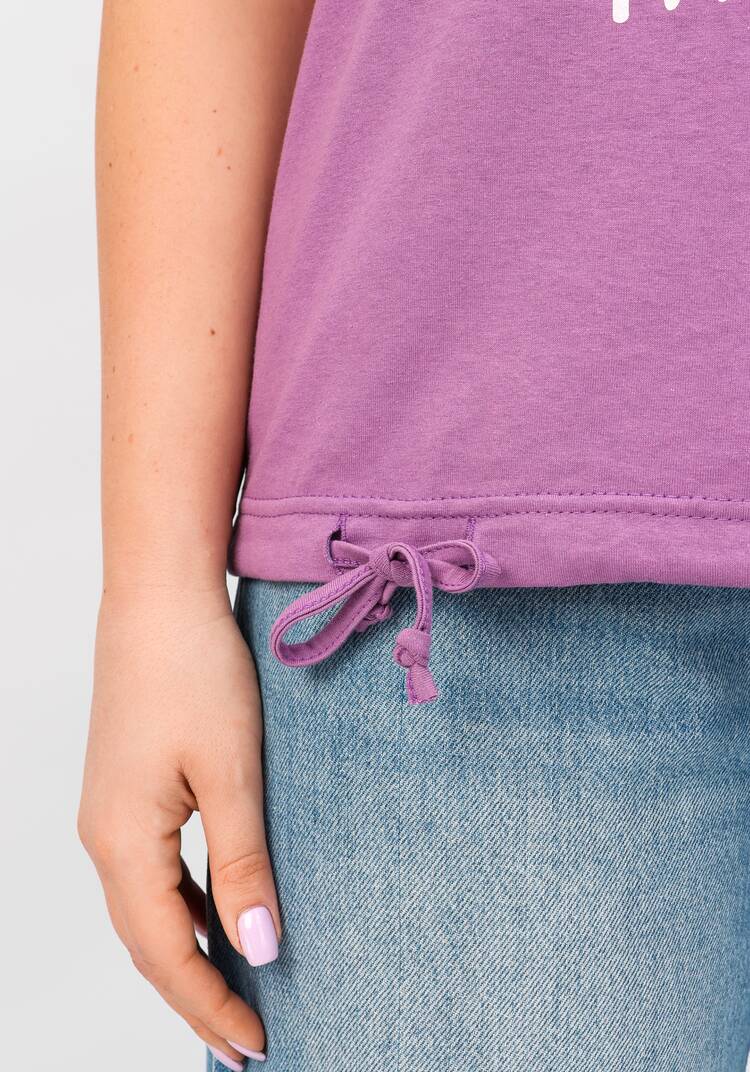 Блуза с цветочным принтом и кулиской по низу шир.  750, рис. 12