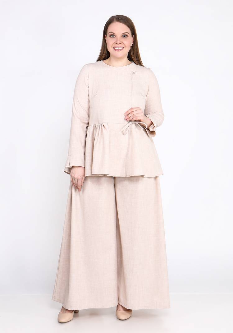 Брюки широкие со складками на карманах шир.  750, рис. 3