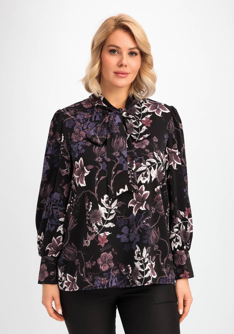 Блуза с бантом на воротнике шир.  750, рис. 14