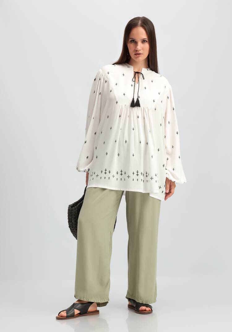 Блуза в стиле бохо шир.  750, рис. 8