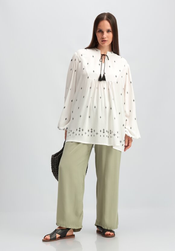 Блуза в стиле бохо шир.  580, рис. 8