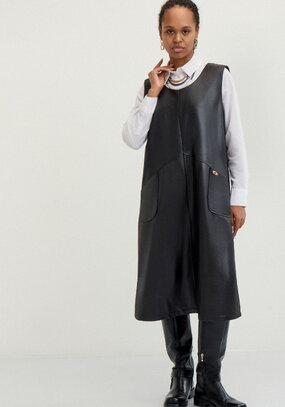 Сарафан трикотажный с напылением под кожу