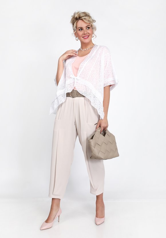 Кардиган - накидка из батиста шир.  580, рис. 1