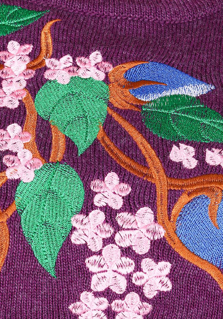 Платье-миди с длинным рукавом и вышивкой шир.  750, рис. 3