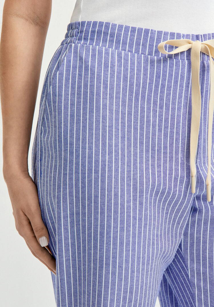 Брюки зауженные в полоску шир.  750, рис. 22