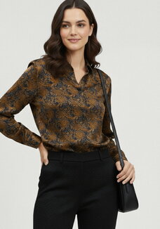 Блуза с жаккардовым узором