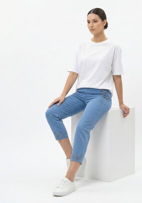 Брюки 7/8 со стразами