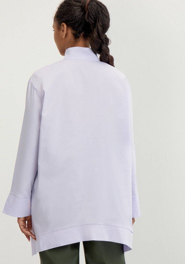 Рубашка с отложным воротом стойкой шир.  750, рис. 12