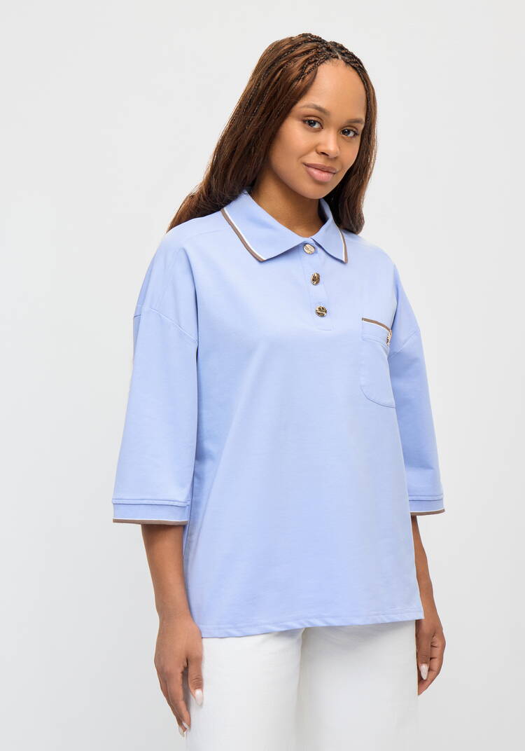 Футболка-поло с нагрудным карманом шир.  750, рис. 17