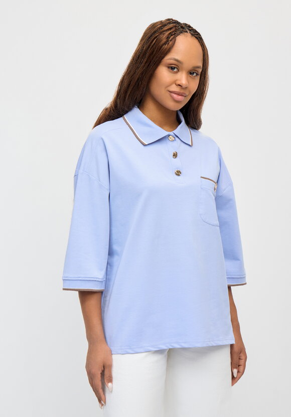 Футболка-поло с нагрудным карманом шир.  580, рис. 17