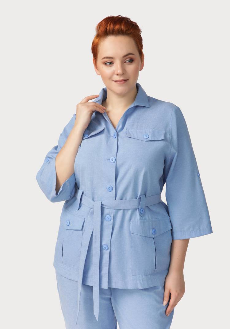 Жакет Сафари с накладными карманами шир.  750, рис. 13