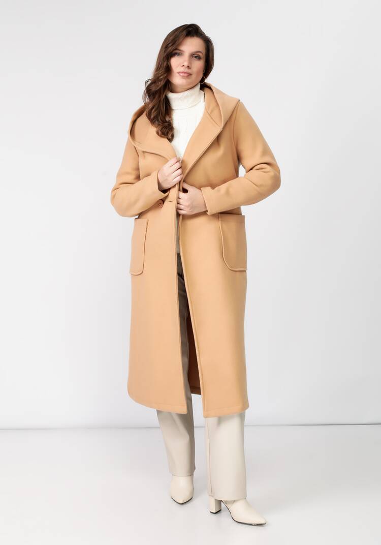 Пальто удлиненное с поясом шир.  750, рис. 16