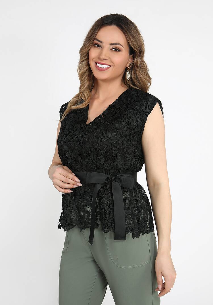 Топ-двойка из плетёного кружева шир.  750, рис. 22