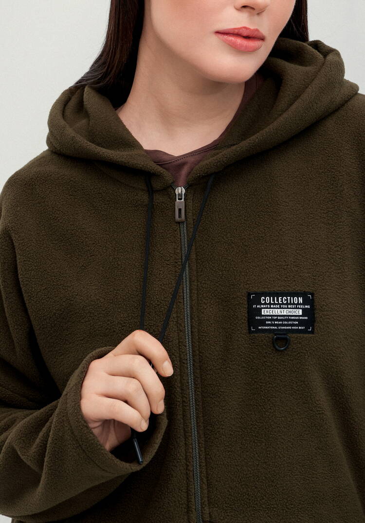 Толстовка из флиса с нашивкой на груди шир.  750, рис. 32