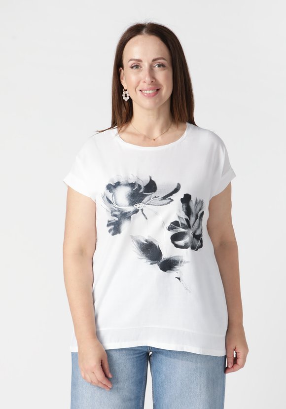 Туника Удивительные цветы шир.  580, рис. 1