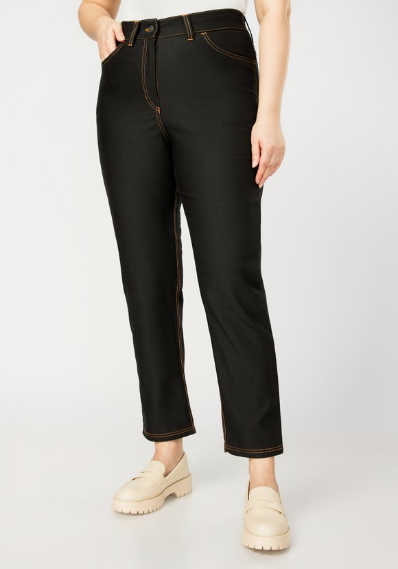 Брюки джинсовые с карманами шир.  580, рис. 5