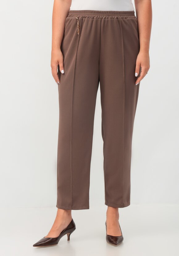 Брюки прямые на резинке по поясу шир.  580, рис. 4