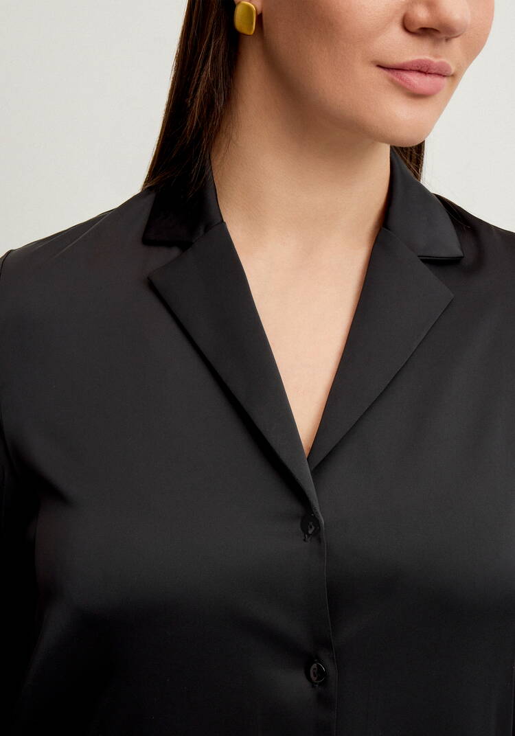 Блуза шелковая с отложным воротом шир.  750, рис. 28