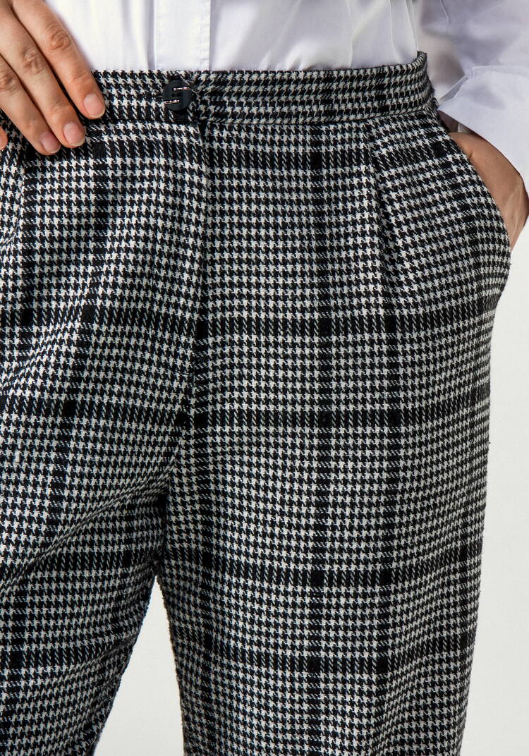 Брюки с боковыми карманами в клетку шир.  750, рис. 4