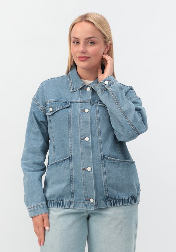 Джинсовая куртка Селена шир.  580, рис. 6