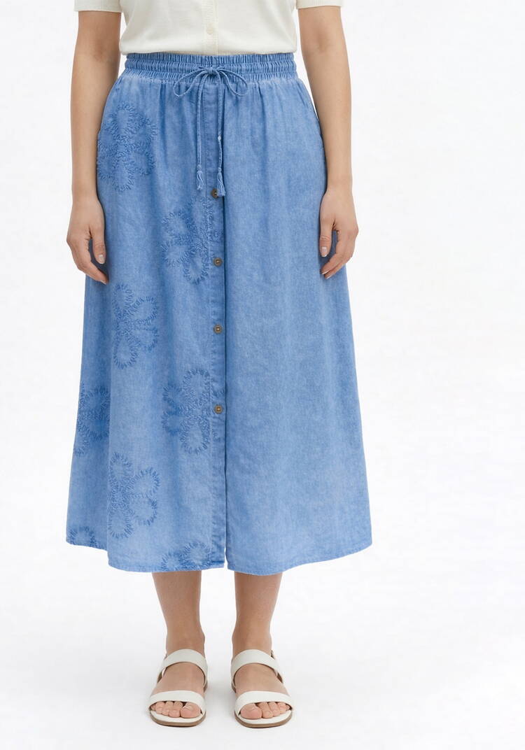 Юбка с объемным узором шир.  750, рис. 10