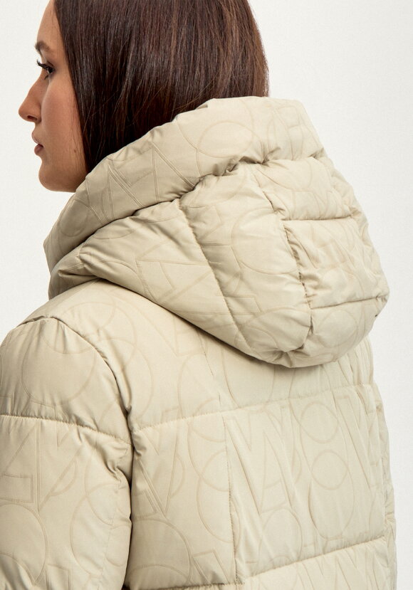 Удлиненный пуховик с капюшоном шир.  580, рис. 24