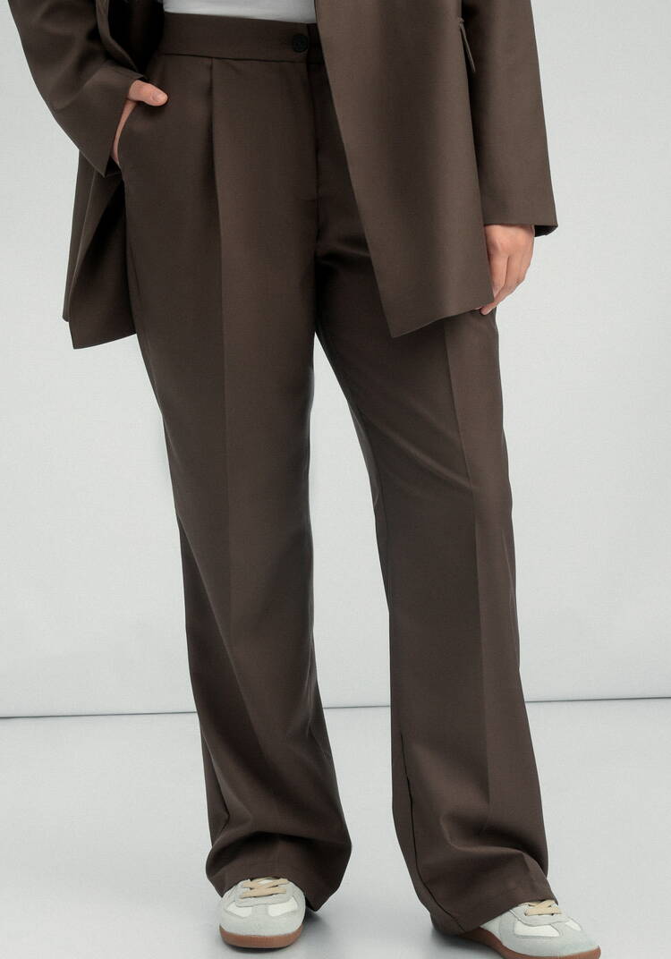 Брюки со стрелками и резинкой по поясу шир.  750, рис. 17