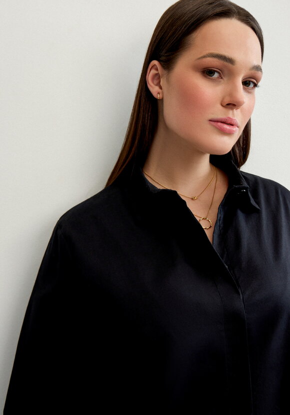 Рубашка прямая на пуговицах шир.  580, рис. 5