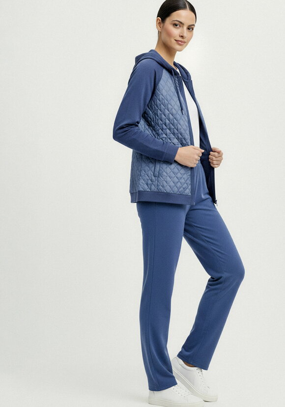 Брюки прямые трикотажные на резинке шир.  580, рис. 24