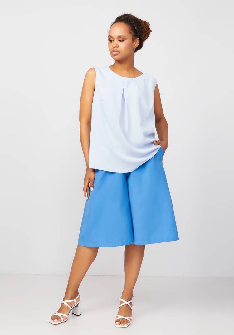 Блуза с декоративными складками Летиция шир.  750, рис. 7