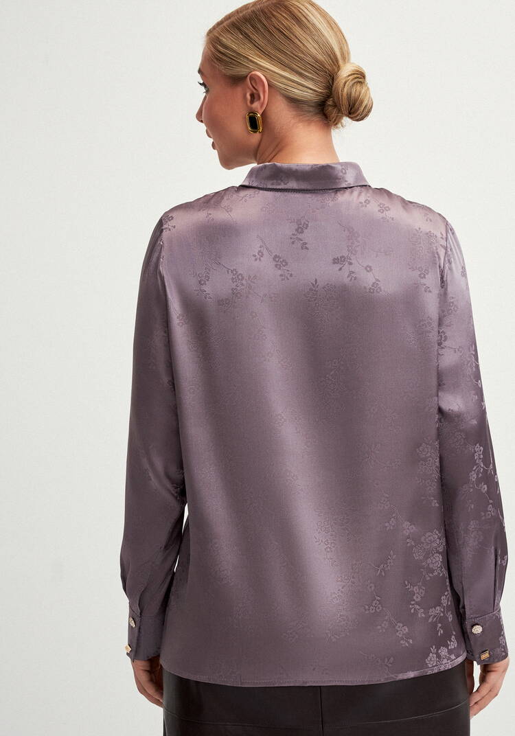 Блуза с жаккардовым принтом шир.  750, рис. 3