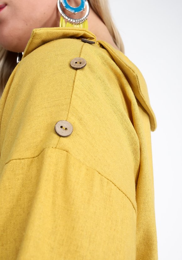 Блуза с декоративным воротом шир.  580, рис. 4