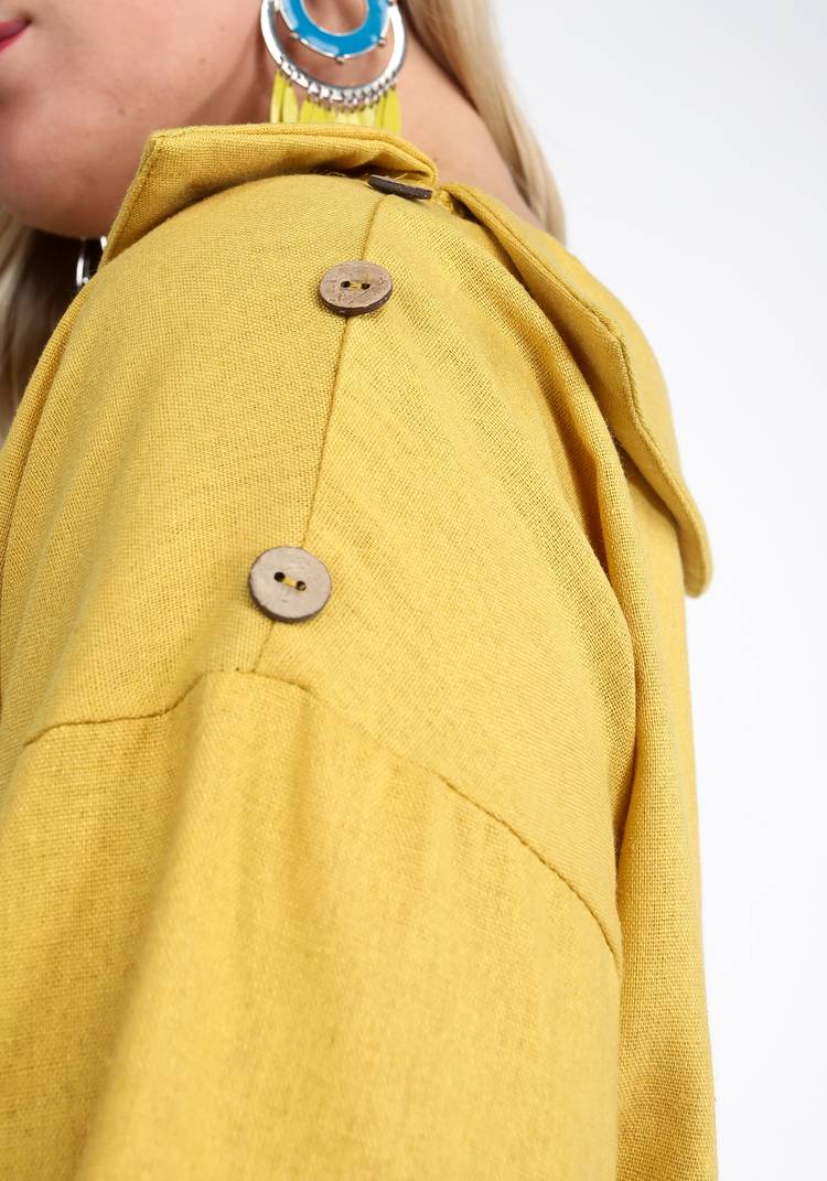 Блуза с декоративным воротом шир.  750, рис. 4