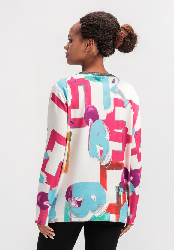 Джемпер с ярким орнаментом шир.  580, рис. 3